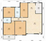 蓝天金地 171㎡四室 老证送车位地下室 一口价106万 学