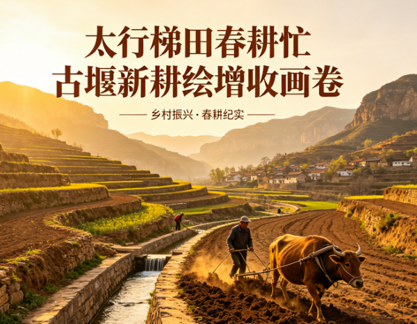 河北涉县：太行梯田春耕忙 古堰新耕绘增收画卷